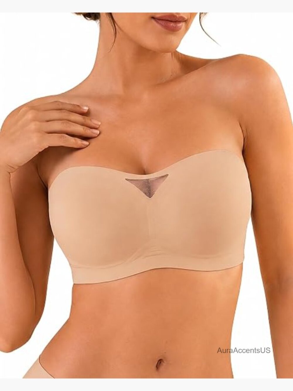 Strapless Jelly Push Up Bra Wireless Seamless Bandeau Bra S-2xl